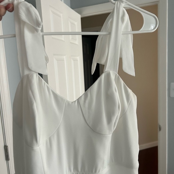 Lulus Tie Strap A Line Midi Dress - Picture 6 of 10